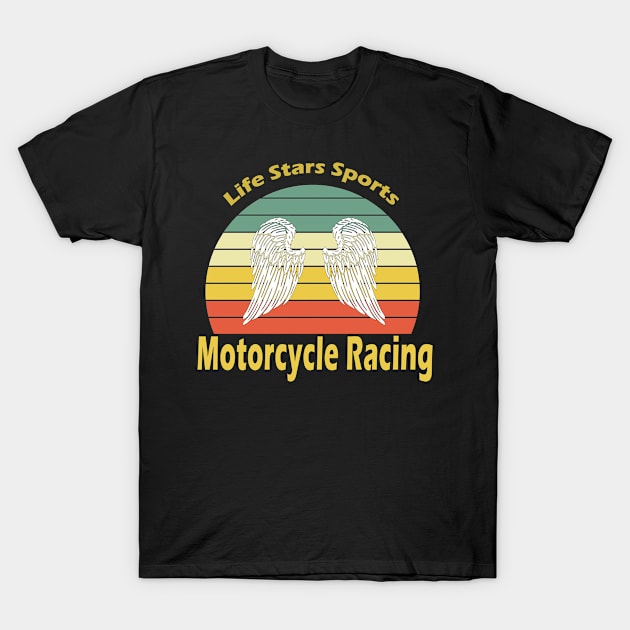 Motorcycle Racing T-Shirt by Usea Studio